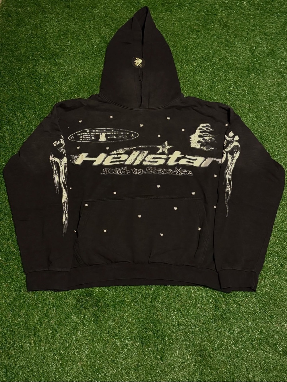 Black Graphic Hoodie Sweatshirt - Men